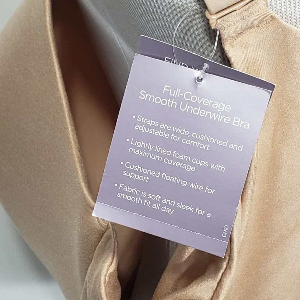 NWT  Catherines Intimates  Nude Full Coverage  Smooth Underwire Bra  54D